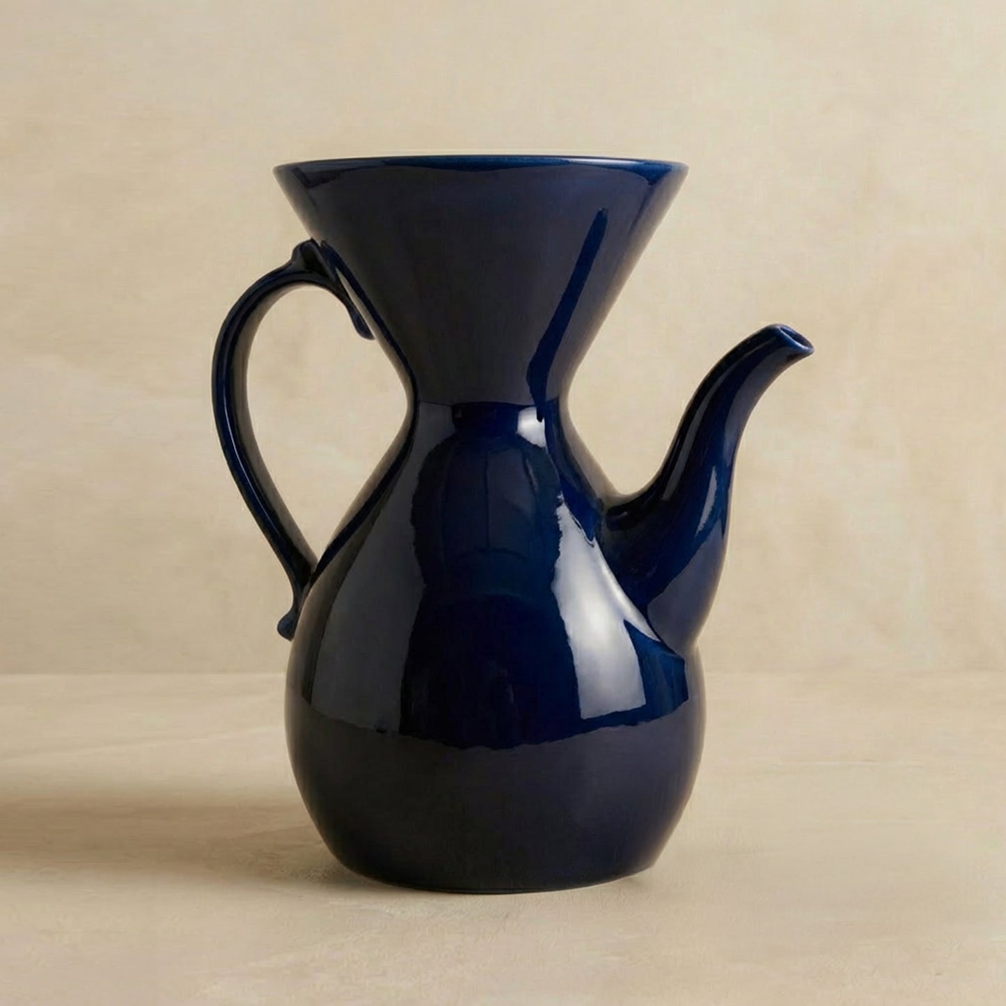 Victorian Pour Over Coffee Maker - Midnight Blue