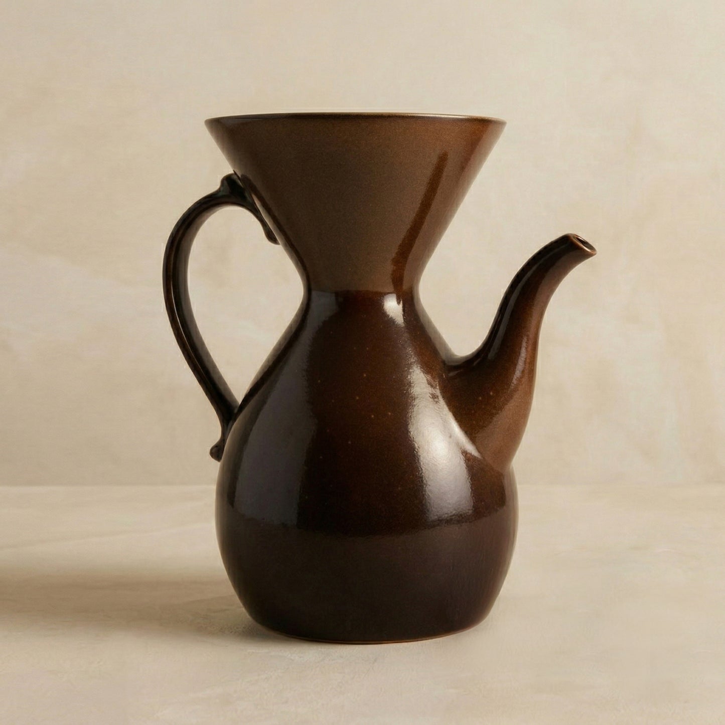 Victorian Pour Over Coffee Maker - Brown