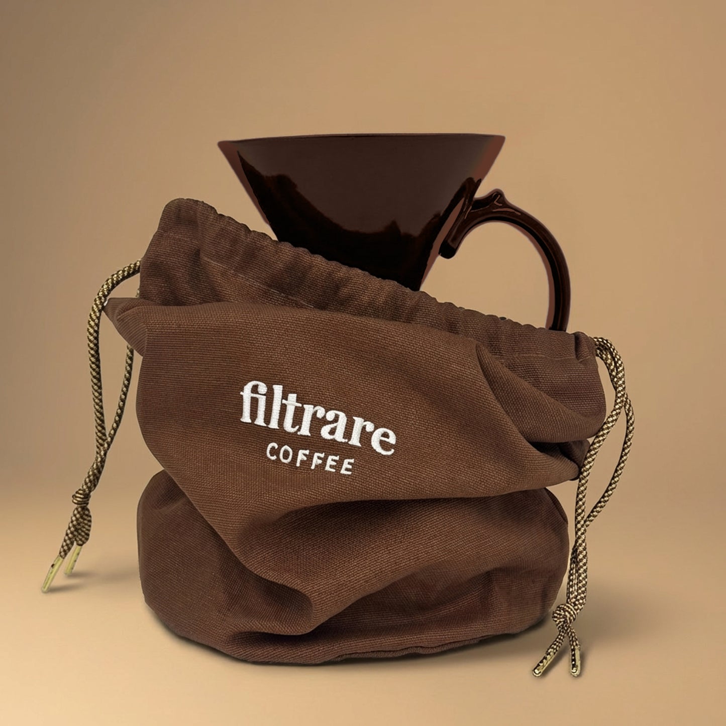 Victorian Pour Over Coffee Maker - Brown