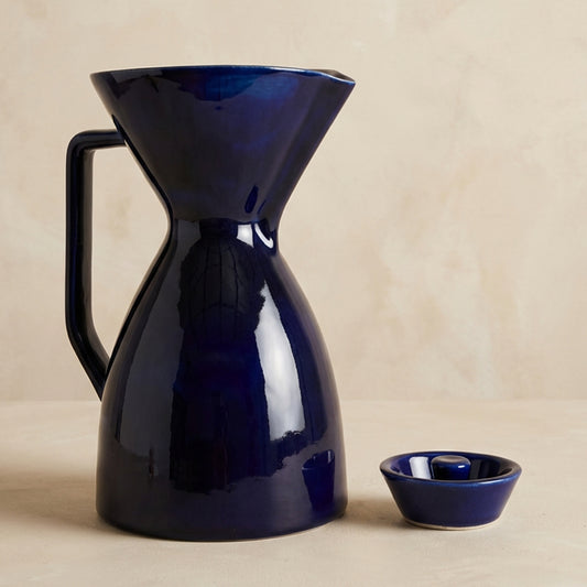 Scandinavian Pour Over Coffee Maker - Midnight Blue