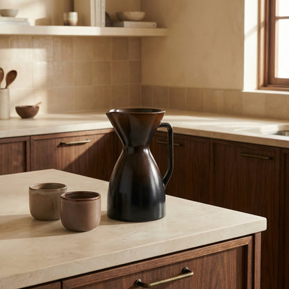 Scandinavian Pour Over Coffee Maker - Brown