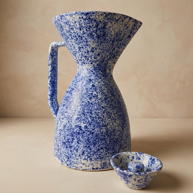 Scandinavian Pour Over Coffee Maker - Delft Blue