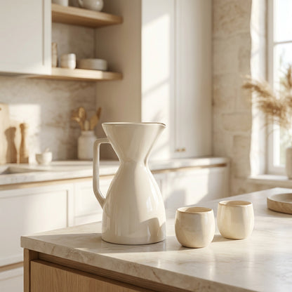 Scandinavian Pour Over Coffee Maker - White