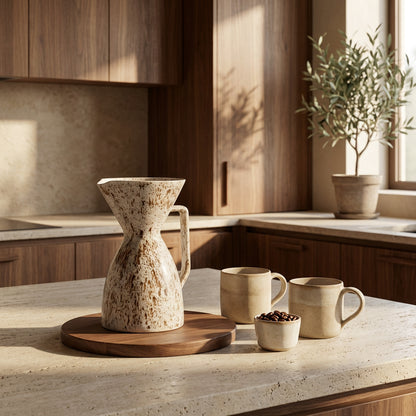 Scandinavian Pour Over Coffee Maker - Winter Wood