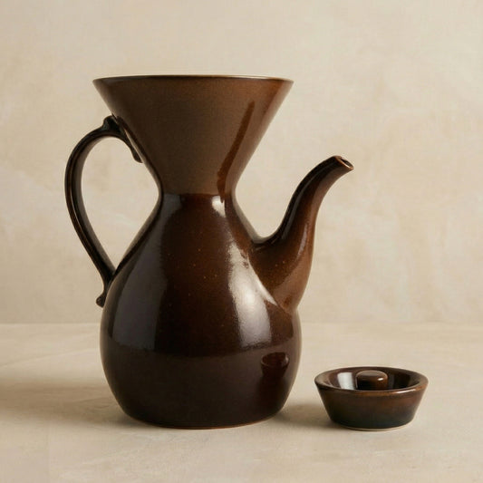 Victorian Pour Over Coffee Maker - Brown
