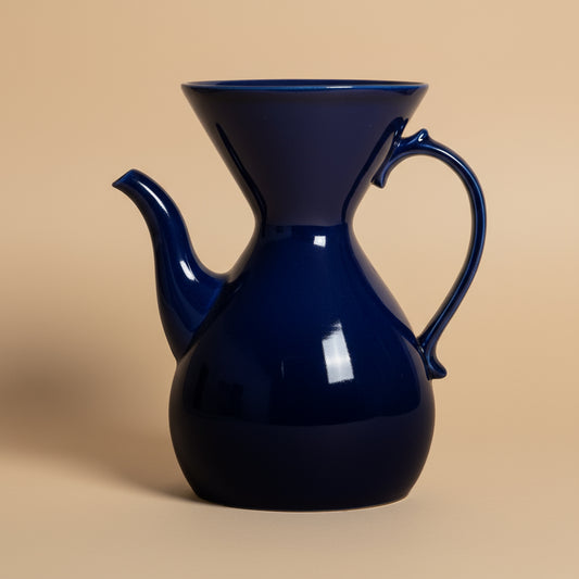 Victorian Pour Over Coffee Maker - Midnight Blue