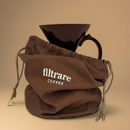 Victorian Pour Over Coffee Maker - Brown