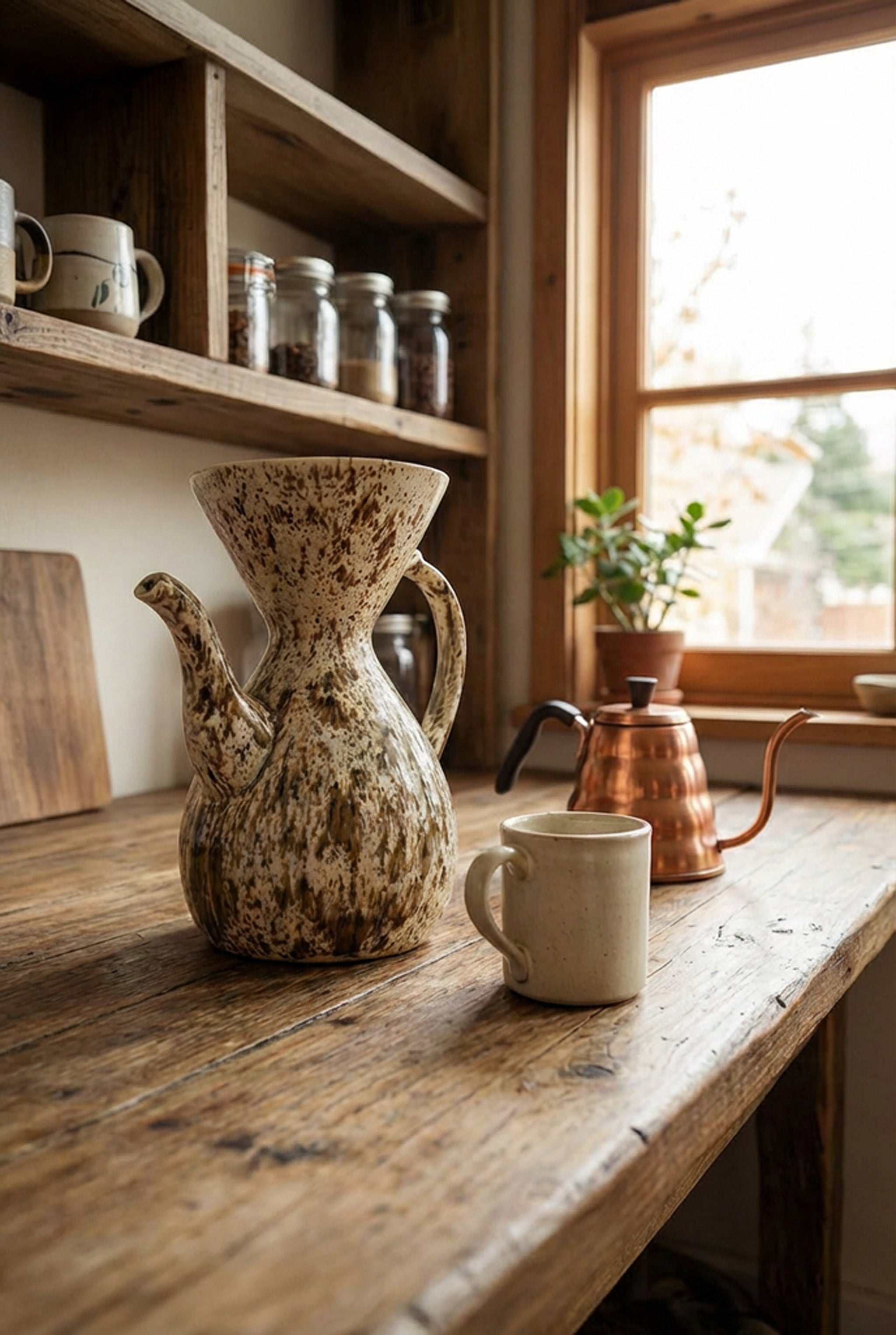 Victorian Pour Over Coffee Maker - Limited Edition - Winter Wood
